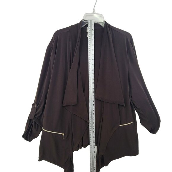 Chico's Women's Long Sleeve Cardigan Brown Size 3 - Picture 6 of 11